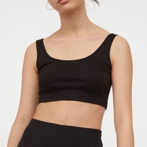 Black crop top